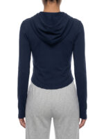 Women's Slim Cropped Full Zip Hoodie