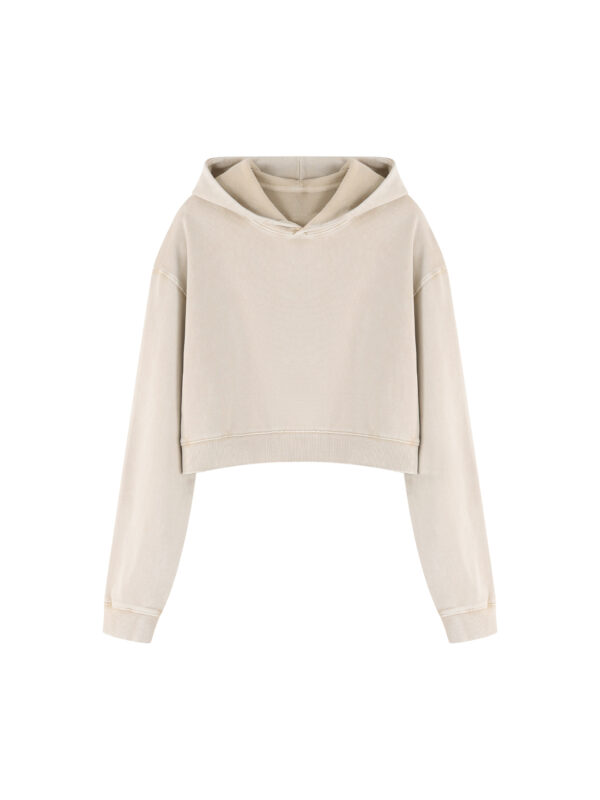 Women’s Mineral Washed Crop Hoodie